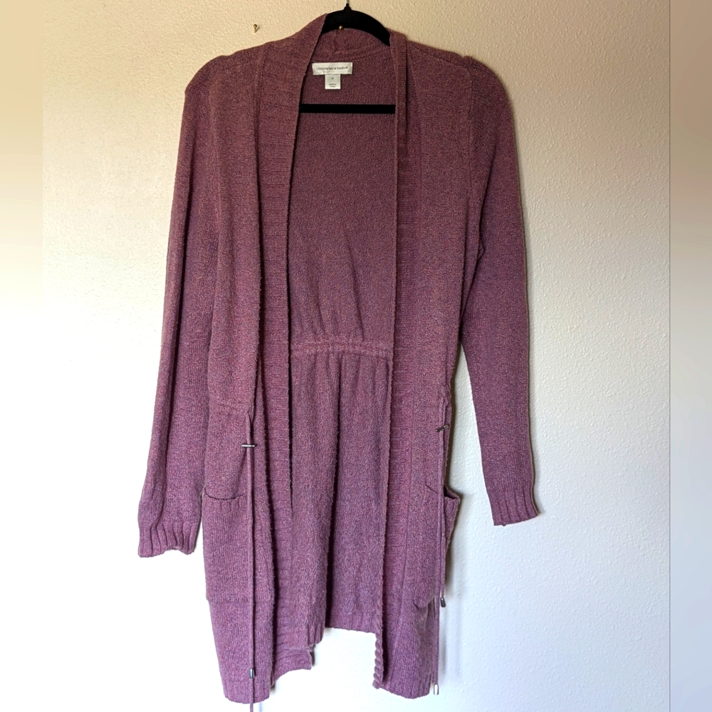 Christopher and Banks Mauve Long Cardigan Size M